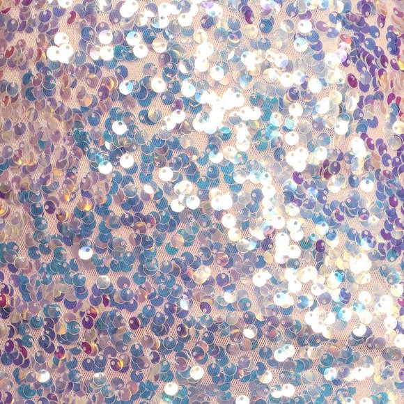 NWT Bringing the Sparkle Blush Iridescent Sequin Bodycon Mini Dress - Picture 5 of 11